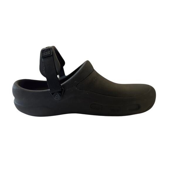 Crocs Bistro‎ Pro LiteRide Black Clogs Orange Insole Slip Resistant M10 W12